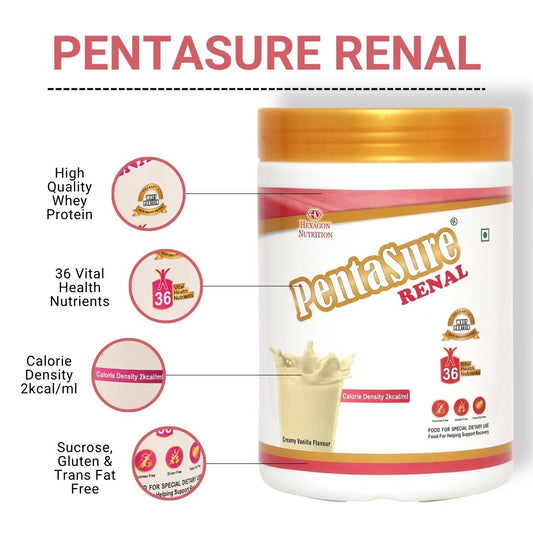 Pentasure RENAL – Renal Nutrition Powder for Kidney Care - 400gm