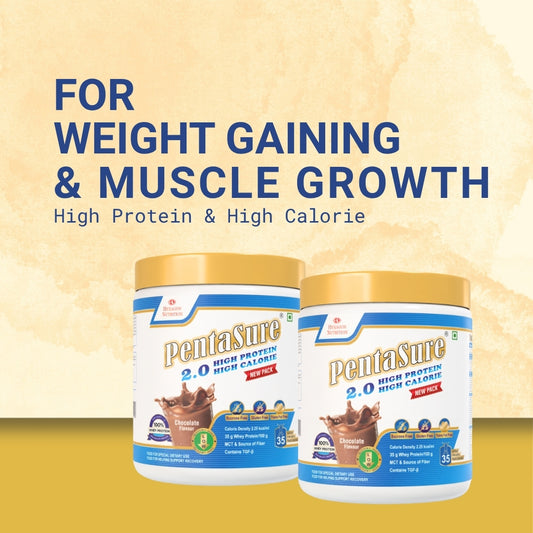 Pentasure 2.0 High Protein High Calorie Weight Gainer - Chocolate Flavour 400gm