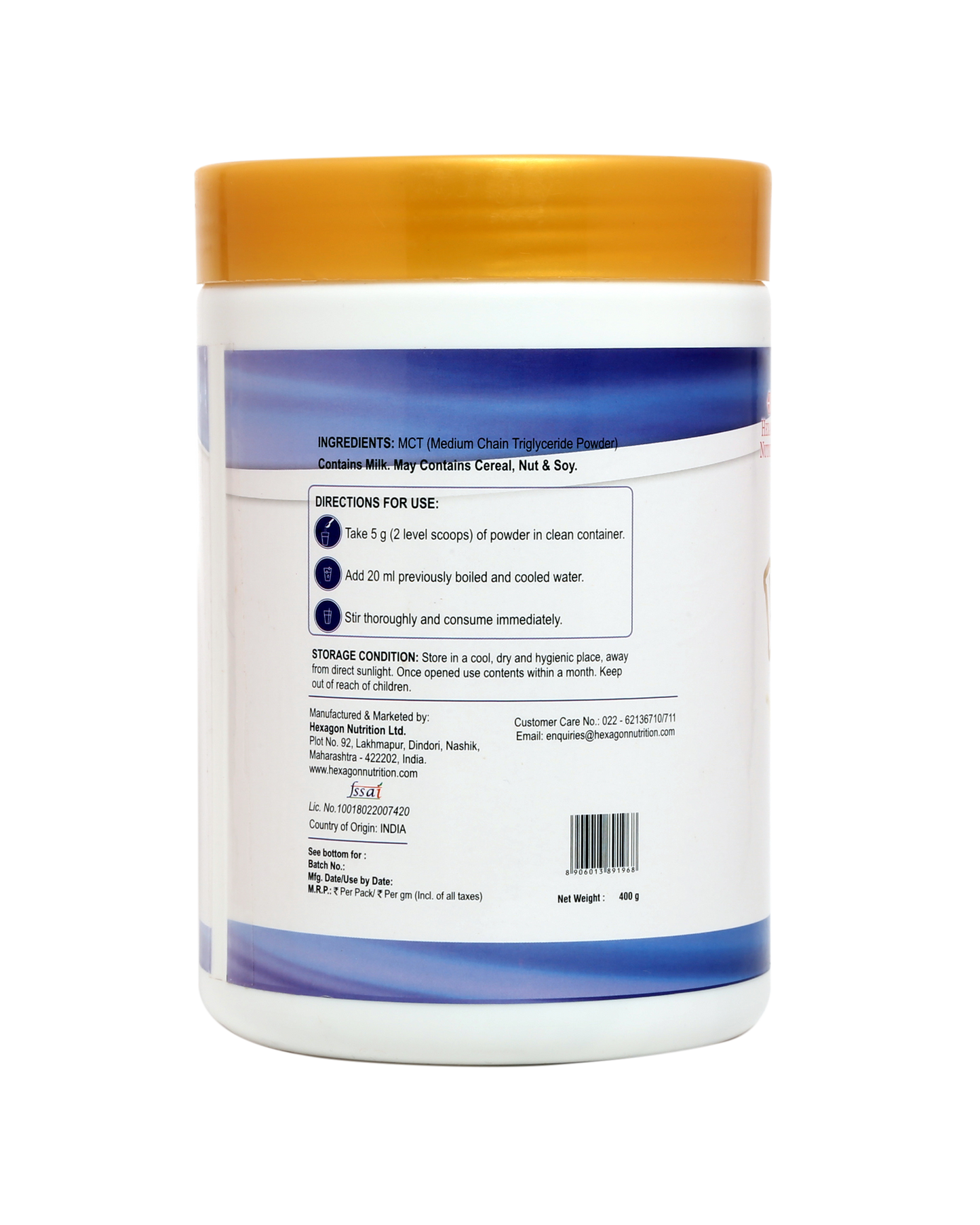Pentasure MCT Nutritional Drink – 400gm
