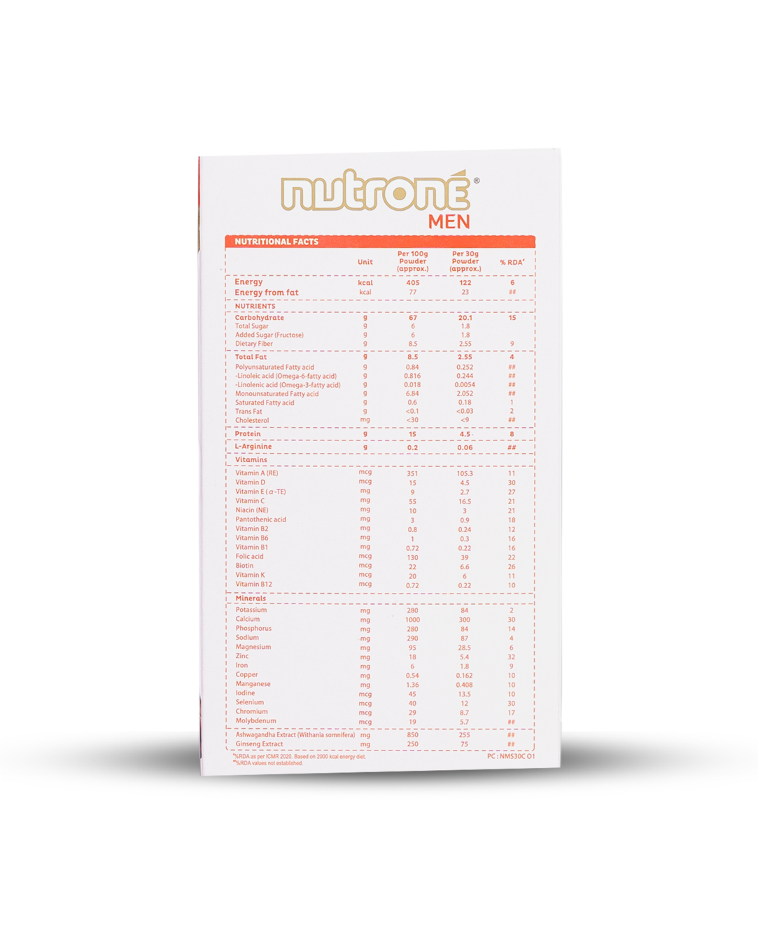 Nutrone Men – Men’s Daily Nutrition for Energy, Performance & Vitality