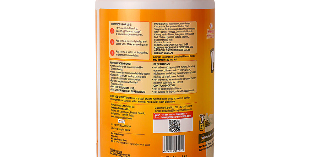 Pentasure Immunomax – Immunity Booster Drink with Antioxidants & Vitamins – Creamy Vanilla - 1kg
