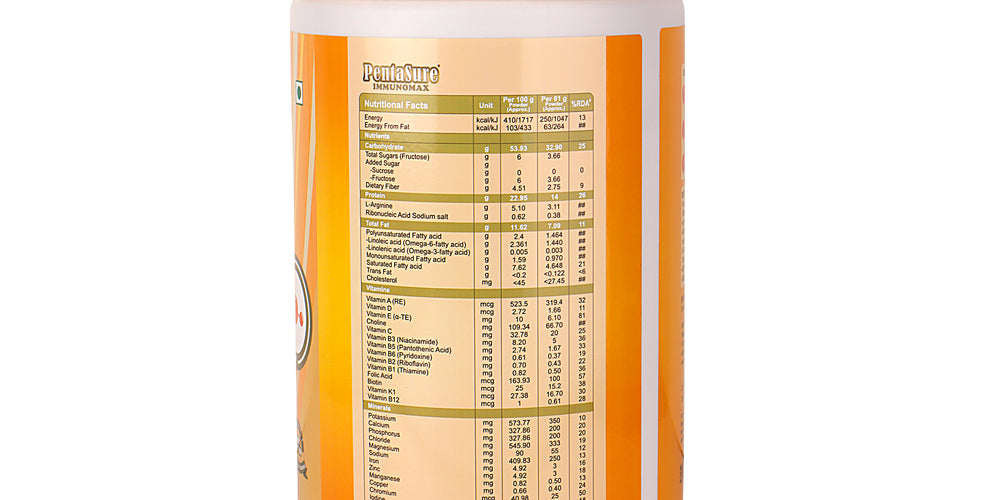 Pentasure Immunomax – Immunity Booster Drink with Antioxidants & Vitamins – Creamy Vanilla - 1kg
