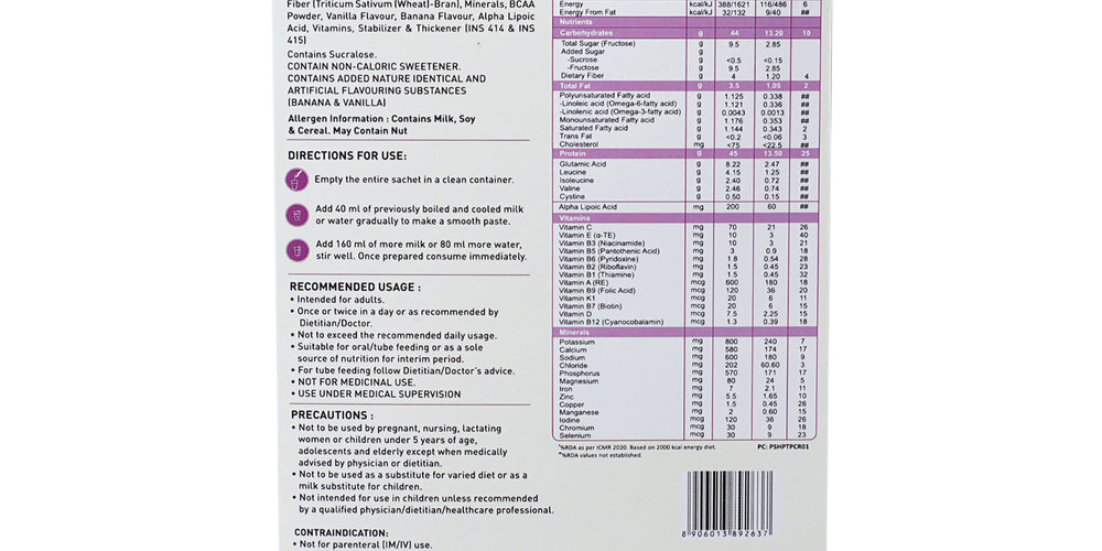 PentaSure HP High Protein Powder for Muscle Strength & Recovery - Travel Pack each - sachet of 30gm (3 x 30gm) -90gm