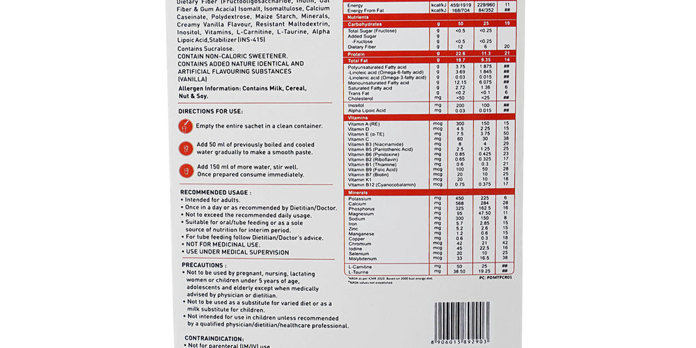 PentaSure DM Diabetic Care Protein Powder – Travel Pack - each sachet of 50gm (3 x 50gm) - 150gm