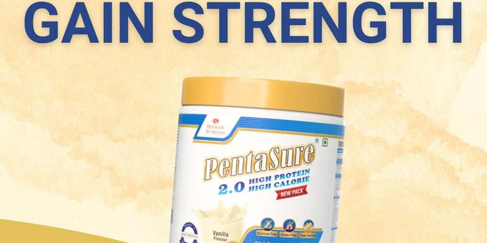 PentaSure 2.0 High Protein High Calorie | Lean Mass Gainer Powder | Weight Gain Supplement with Vitamin & Mineral | Vanilla flavor - 400g