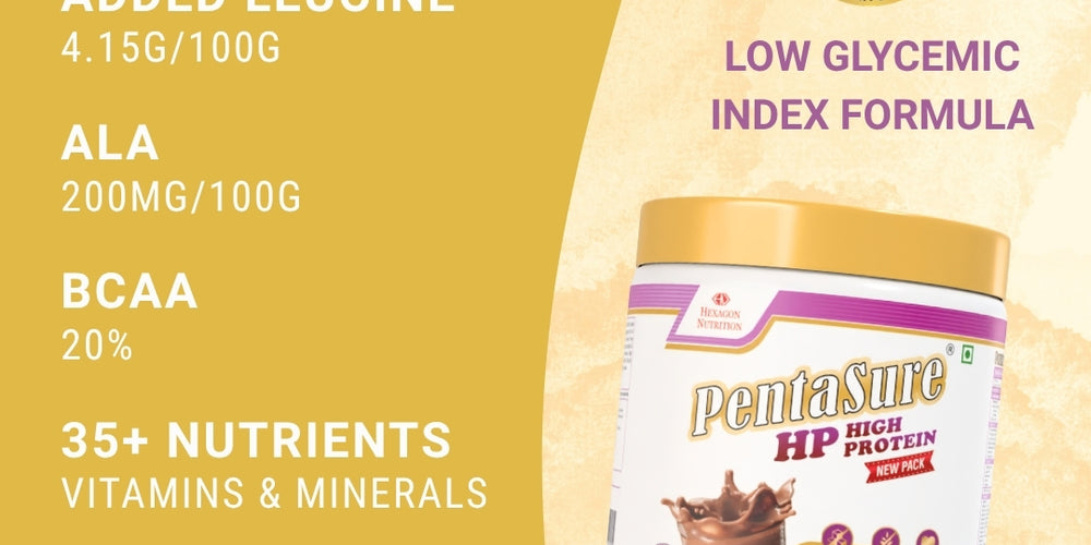 PentaSure HP Whey Protein Powder | Chocolate Flavor – 400g | High Protein High Fiber Nutritional Supplement Drink | 45g Protein per 100g | Supports Muscle Strength, Recovery & Energy | Easy to Digest Formula for Daily Health & Fitness