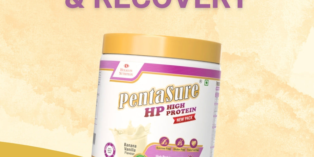 PentaSure HP Whey Protein Powder | Banana Vanilla Flavor – 400g | High Protein High Fiber Nutritional Supplement Drink | 45g Protein per 100g | Supports Muscle Strength, Recovery & Energy | Easy to Digest Formula for Daily Health & Fitness