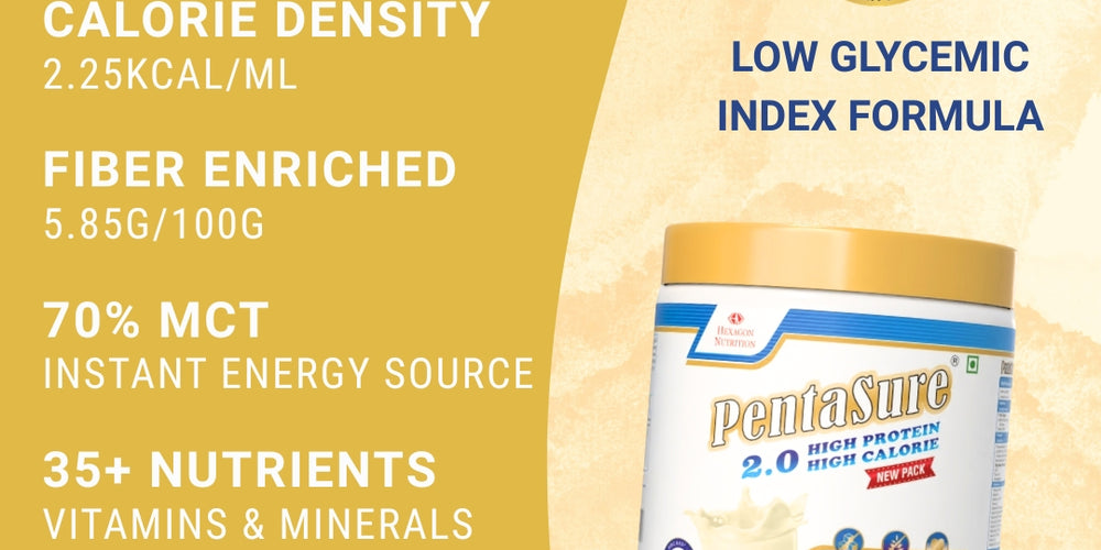 PentaSure 2.0 High Protein High Calorie | Lean Mass Gainer Powder | Weight Gain Supplement with Vitamin & Mineral | Vanilla flavor - 400g