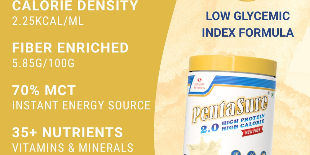 PentaSure 2.0 High Protein High Calorie | Lean Mass Gainer Powder | Weight Gain Supplement with Vitamin & Mineral | Vanilla 1Kg