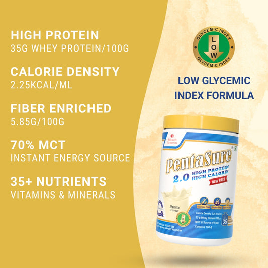 Pentasure 2.0 High Protein High Calorie Weight Gainer - 1 kg