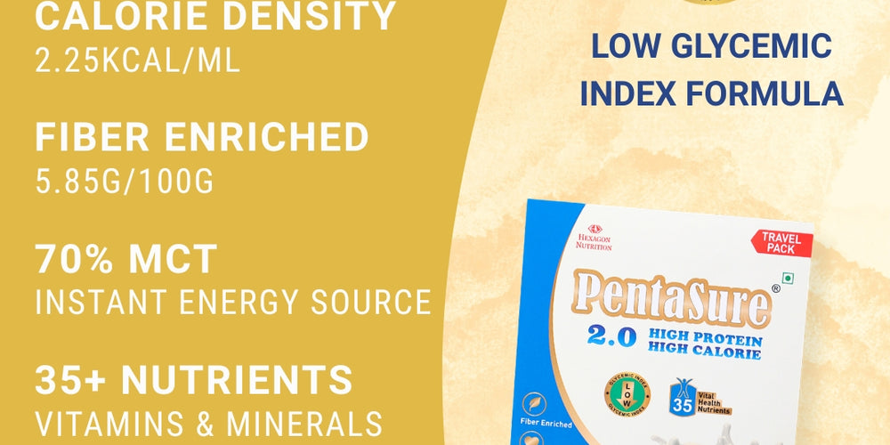 PentaSure 2.0 High Protein High Calorie | Lean Mass Gainer Powder | Weight Gain Supplement with Vitamin & Mineral | Vanilla flavor -  Travel Pack - each sachet of 54gm (3 x 54gm) - 162gm