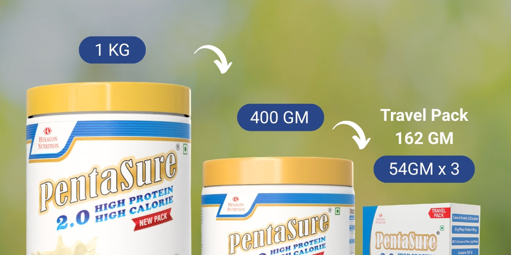 PentaSure 2.0 High Protein High Calorie | Lean Mass Gainer Powder | Weight Gain Supplement with Vitamin & Mineral | Vanilla 1Kg
