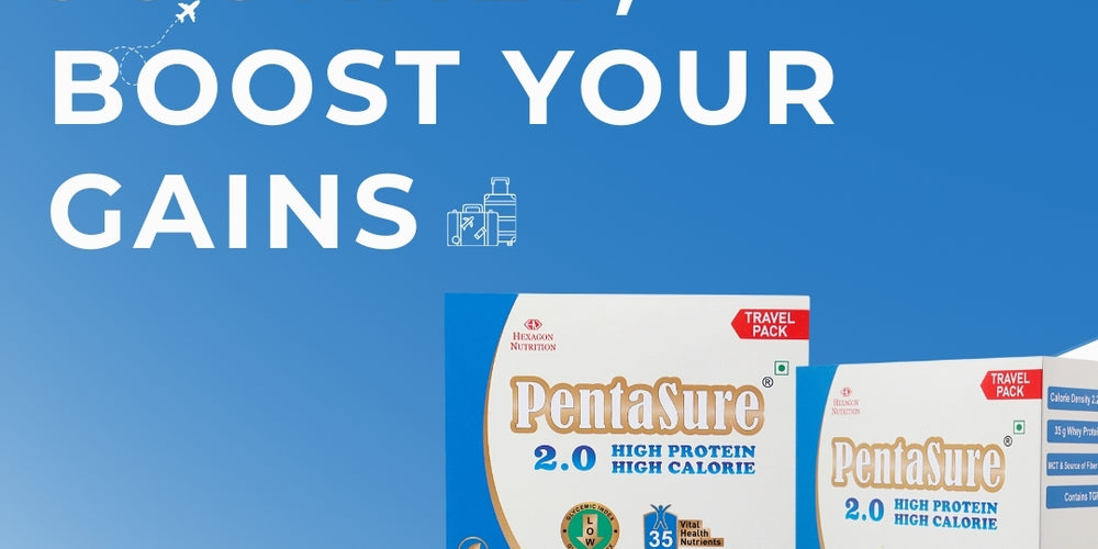 PentaSure 2.0 High Protein High Calorie Mass Gainer – Travel Pack - each sachet of 54gm (3 x 54gm) - 162gm