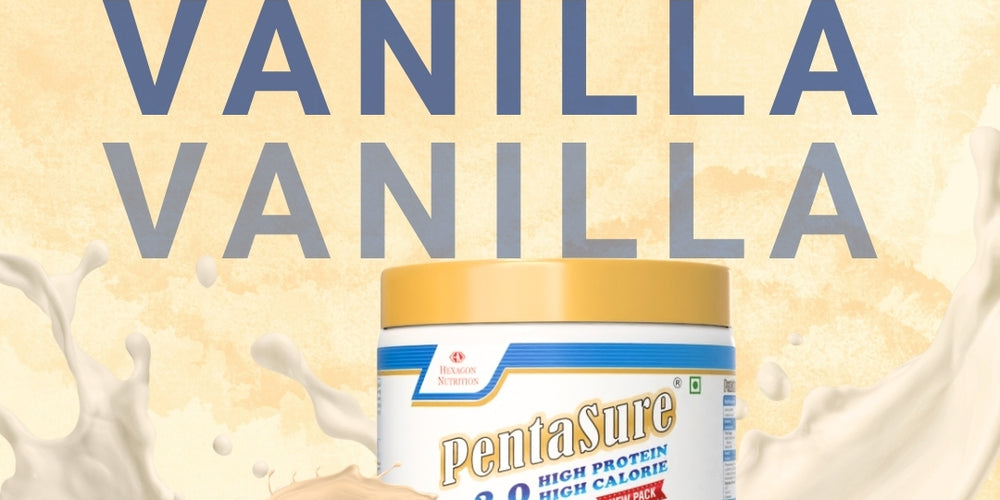 PentaSure 2.0 High Protein High Calorie | Lean Mass Gainer Powder | Weight Gain Supplement with Vitamin & Mineral | Vanilla flavor - 400g