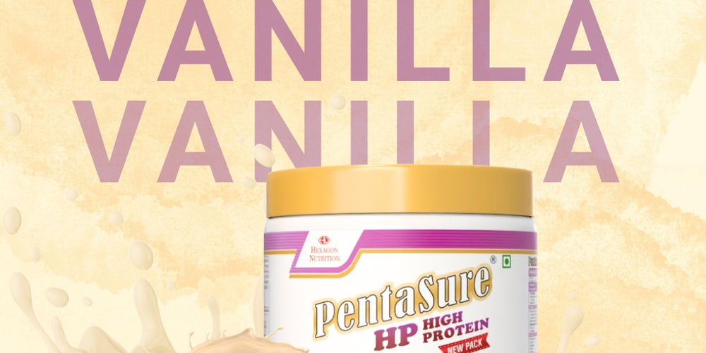 PentaSure HP Whey Protein Powder | Banana Vanilla Flavor – 400g | High Protein High Fiber Nutritional Supplement Drink | 45g Protein per 100g | Supports Muscle Strength, Recovery & Energy | Easy to Digest Formula for Daily Health & Fitness