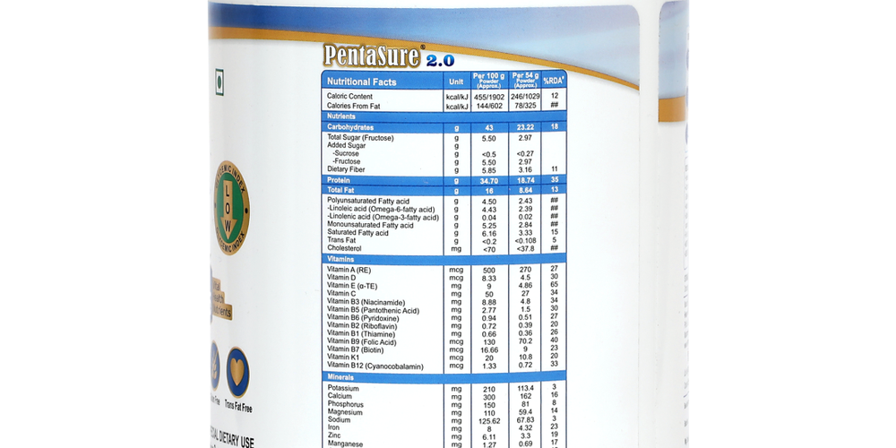 Pentasure 2.0 High Protein High Calorie Weight Gainer 400gm