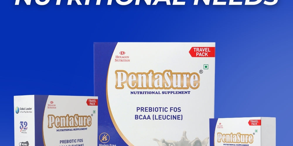 PentaSure Daily Nutrition Protein shake for Adults - Travel Pack - each sachet of 50gm (3 x 50gm) -150gm