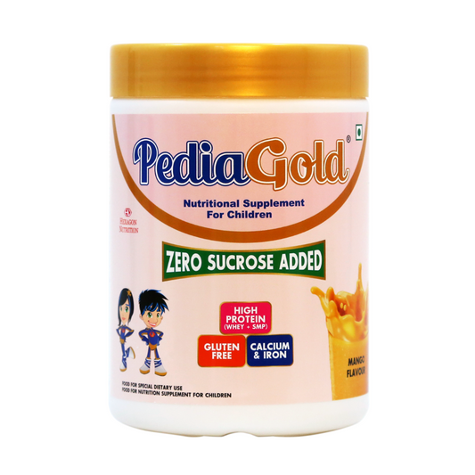 PediaGold – Sucrose-Free Nutrition Drink for Children – 400g, Mango Flavour