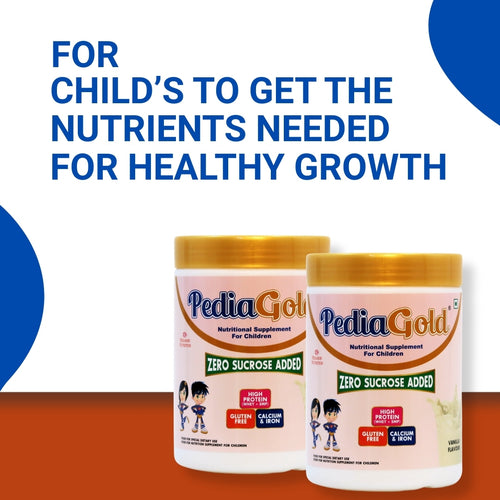 PediaGold – Sucrose-Free Nutrition Drink for Children – 400g, Vanilla Flavour