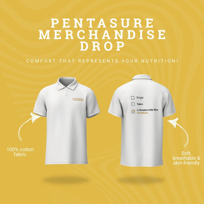 Pentasure Signature Polo T-Shirt – 100% Cotton | Premium Comfort Wear