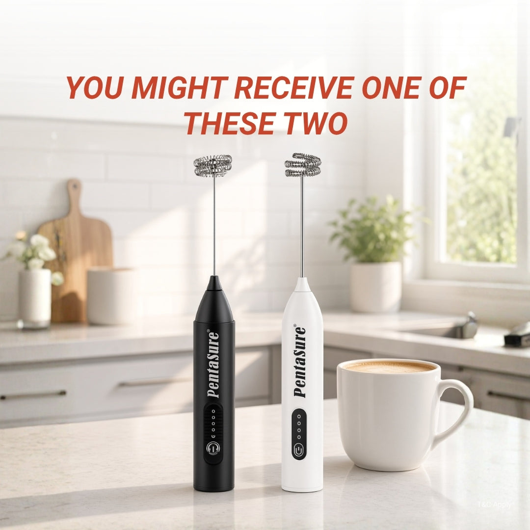 PentaSure Milk Frother & Coffee Whisker with Dual Spring Tech |Coffee Frother Electric Blender Mixer |Hand Blender |Coffee Maker and Beater (Multi Color)