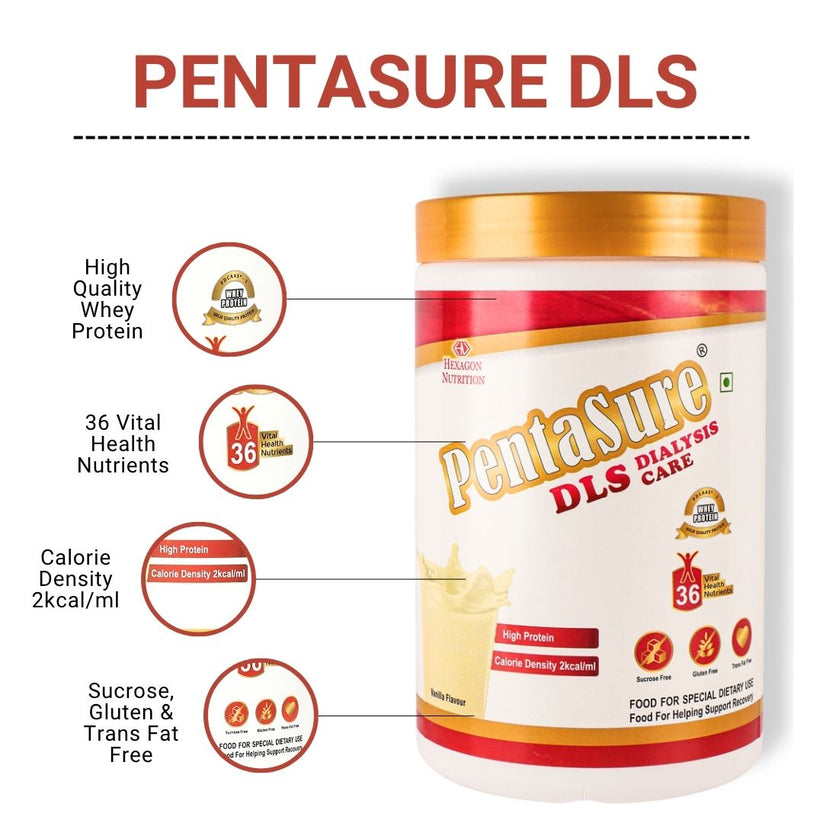 Pentasure DLS Dialysis Supplement – Renal Nutrition Powder for Kidney ...