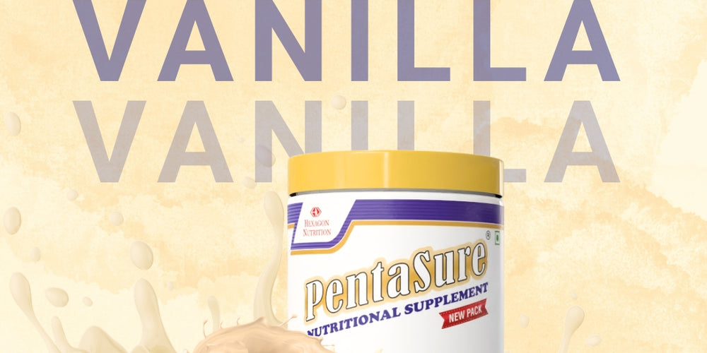PentaSure Complete Balanced Nutrition | Daily Nutrition Protein Shake | Vanilla - 1kg | Whey, Milk & Soy Protein Blend | 36 Vital Nutrients | BCAA (Leucine) & Prebiotic FOS | Supports Energy, Immunity & Muscle Health | Easy to Digest Supplement