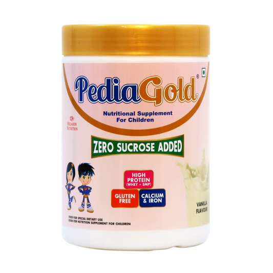 PediaGold – Sucrose-Free Nutrition Drink for Children – 400g, Vanilla Flavour