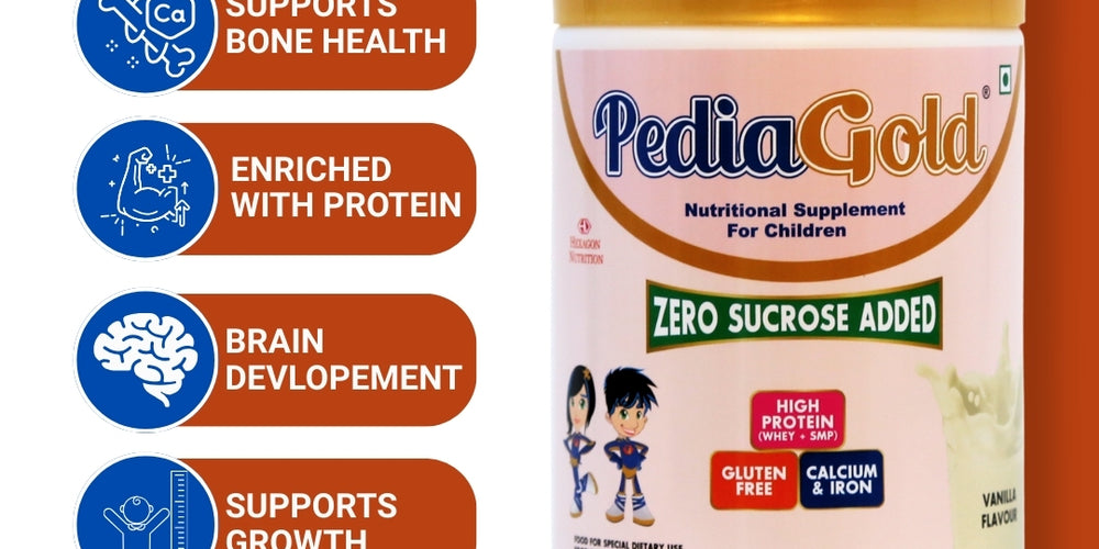 PediaGold – Sucrose-Free Nutrition Drink for Children – 400g, Vanilla Flavour
