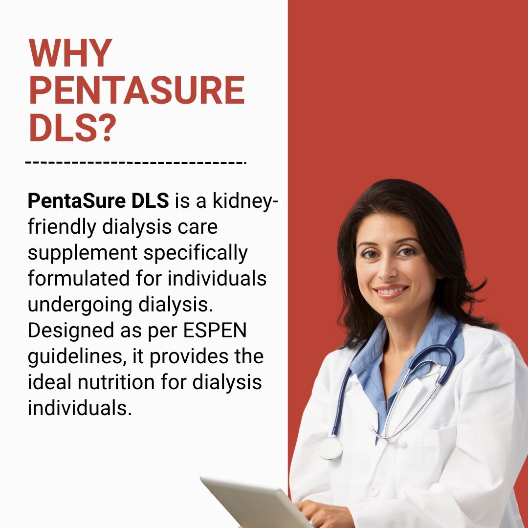Pentasure DLS Dialysis Supplement – Renal Nutrition Powder for Kidney Care - 400gm