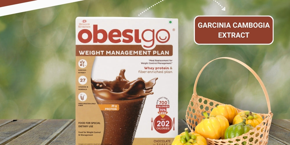 Obesigo  – Best Meal Replacement Shake for Weight Loss (350gm, 7 Sachets - Weekly, chocolate flavour)