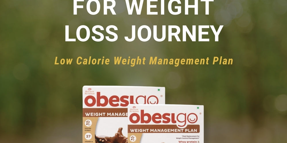 Obesigo  – Best Meal Replacement Shake for Weight Loss (350gm, 7 Sachets - Weekly, chocolate flavour)