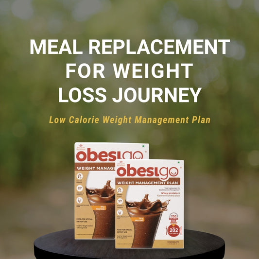 Obesigo  – Best Meal Replacement Shake for Weight Loss (350gm, 7 Sachets - Weekly, chocolate flavour)