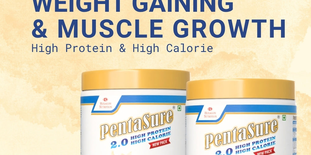 PentaSure 2.0 High Protein High Calorie | Lean Mass Gainer Powder | Weight Gain Supplement with Vitamin & Mineral | Vanilla flavor - 400g