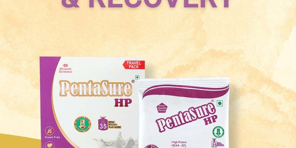 PentaSure HP High Protein Powder for Muscle Strength & Recovery - Travel Pack each - sachet of 30gm (3 x 30gm) -90gm