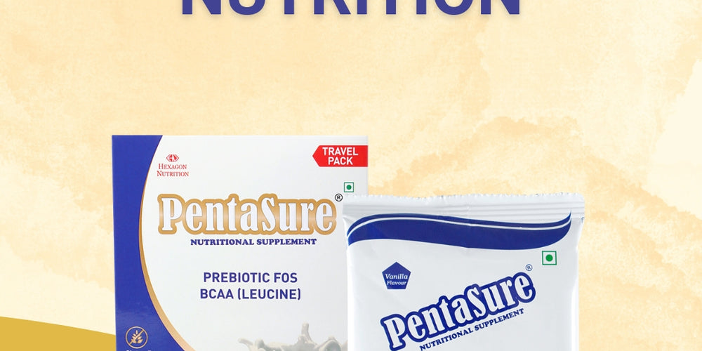 PentaSure Daily Nutrition | Whey, Milk & Soy Protein Blend | 36 Vital Nutrients | BCAA (Leucine) & Prebiotic FOS | Supports Energy, Immunity & Muscle Health | Easy to Digest Supplement |Travel Pack - each sachet of 50gm (3 x 50gm) -150gm