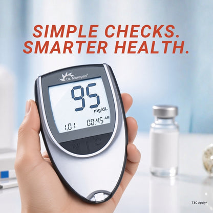 Dr. Morepen BG03 glucometer only strips not available Glucometer & 25 Glucometer Strips