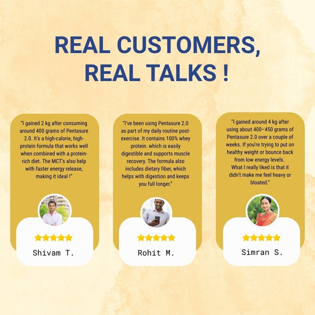 Pentasure 2.0 High Protein High Calorie Weight Gainer - Chocolate Flavour 400gm