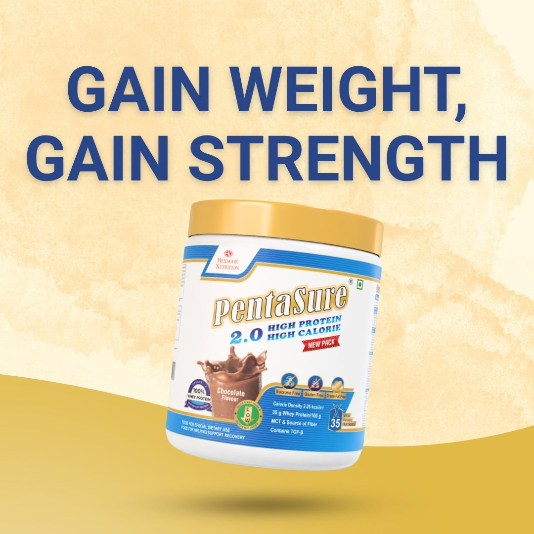 Pentasure 2.0 High Protein High Calorie Weight Gainer - Chocolate Flavour 400gm
