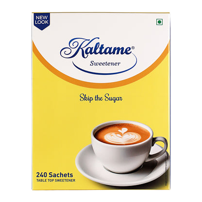 KALTAME Sugar Free Artificial Sweetner 240 Sachets in Single Pack, Table Top Sweetner