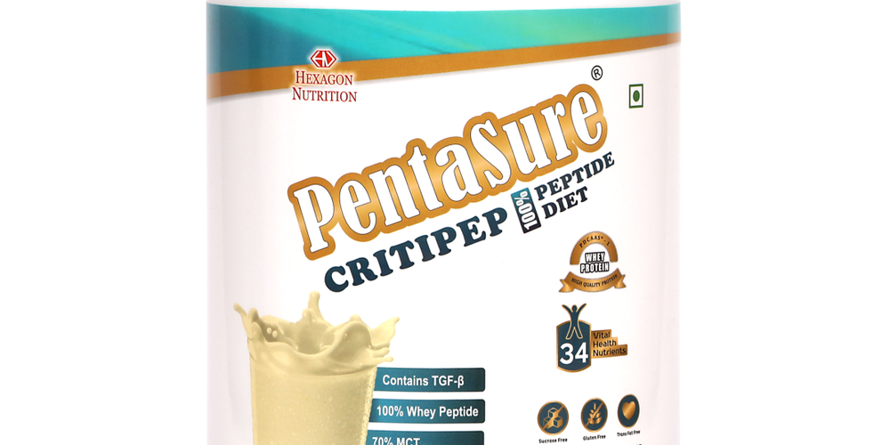 Pentasure CRITIPEP Peptide Diet - Critical Care Recovery Nutrition Supplement-400 gm