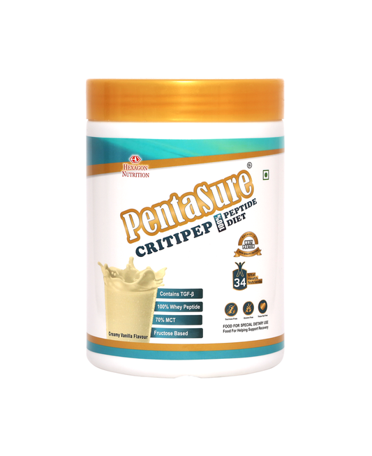 Pentasure CRITIPEP Peptide Diet - Critical Care Recovery Nutrition Supplement-400 gm