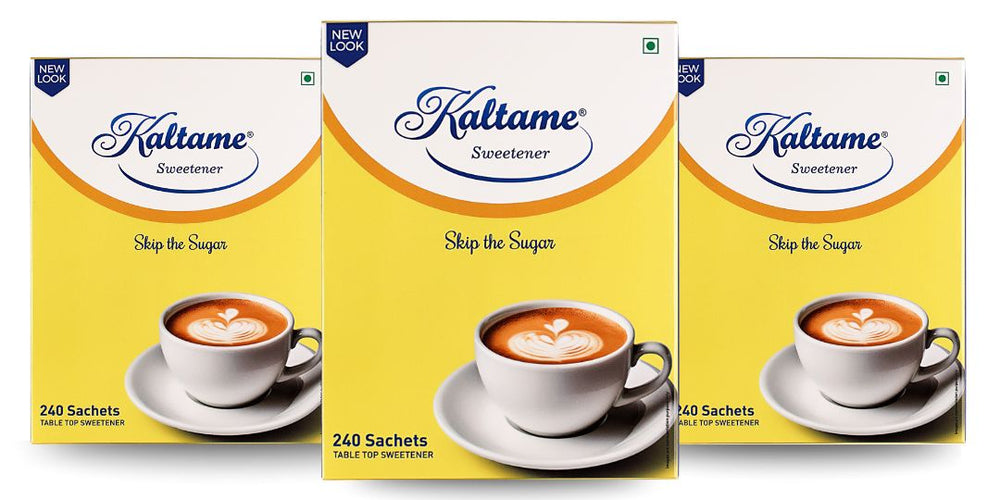 KALTAME Sugar Free Sweetener – Pack of 3 (3 x 240 Sachets)