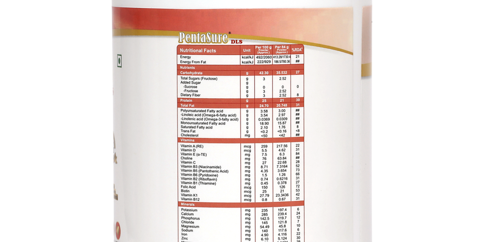 Pentasure DLS Dialysis Supplement – Renal Nutrition Powder for Kidney Care - 400gm