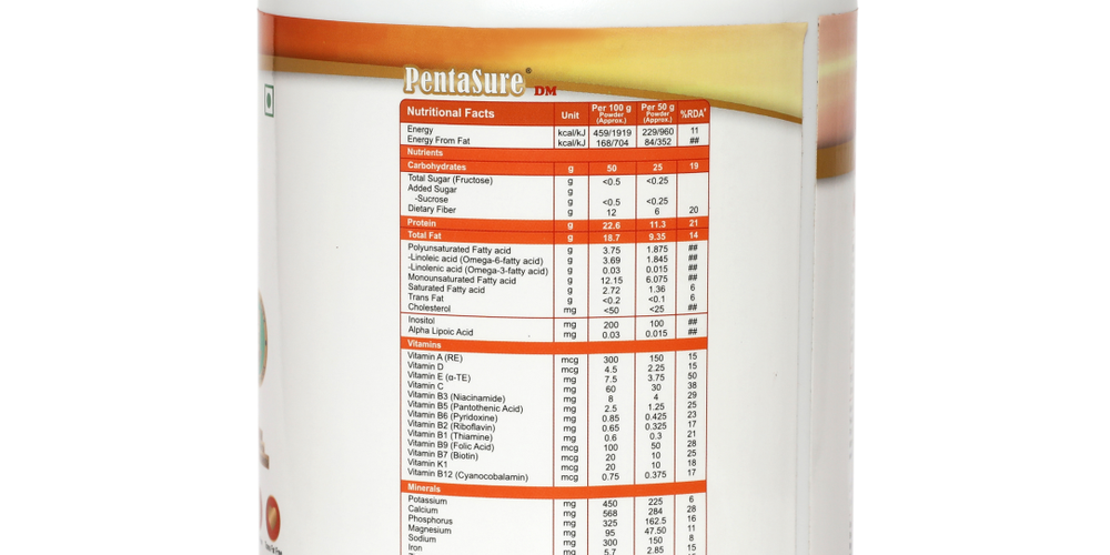 PentaSure DM - Diabetes Protein Powder for Sugar Control 1kg
