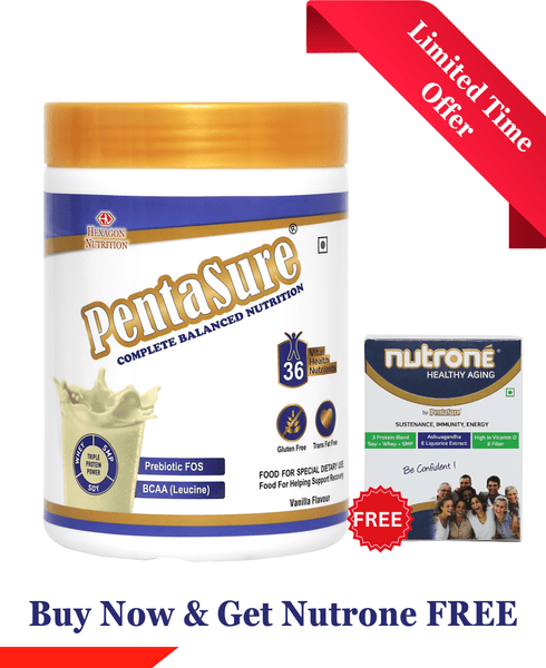 Pentasure Daily Nutrition Protein Shake- Vanilla Flavour 400gm