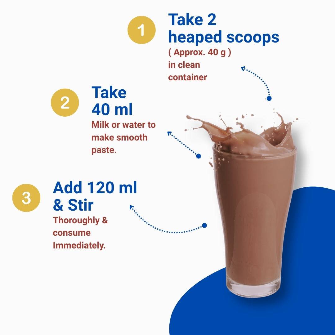 PediaGold Nutrition Mix Powder for Children | For 2-14 Years | Chocolate - 200g | Zero Added Sucrose | Power of 35 Vital Nutrients | 6g protein per serving | Supports Overall Health, Boosts Immunity & Brain Development | Nutritional Supplement for Kids