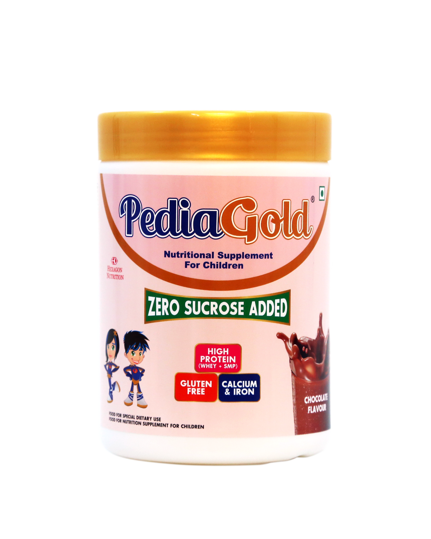 PediaGold | Sucrose FREE Nutritional Supplement for Kids – 400g Jar (Chocolate Flavour)