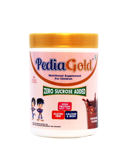 PediaGold | Sucrose FREE Nutritional Supplement for Kids – 400g Jar (Chocolate Flavour)