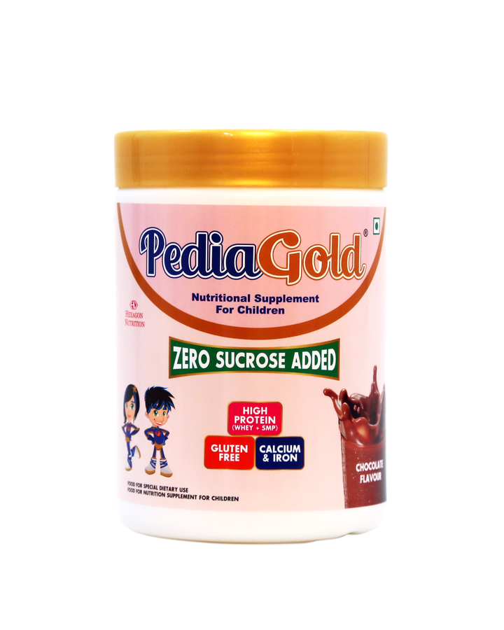 PediaGold | Sucrose FREE Nutritional Supplement for Kids – 400g Jar (Chocolate Flavour)